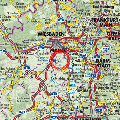 Landkarte Gau-Bischofsheim
