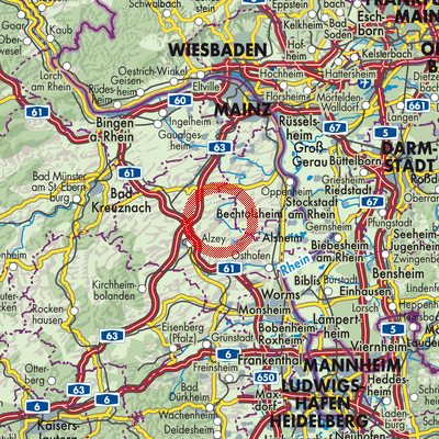 Landkarte Gau-Odernheim