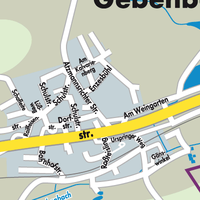 Stadtplan Gebenbach
