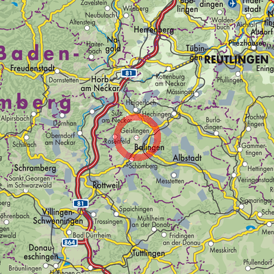 Landkarte Geislingen