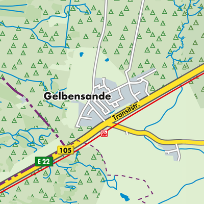 Übersichtsplan Gelbensande