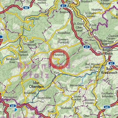 Landkarte Gemünden