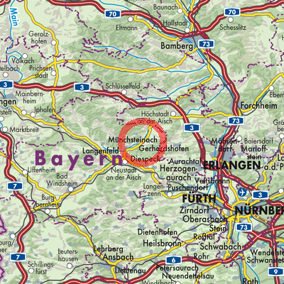 Landkarte Gerhardshofen