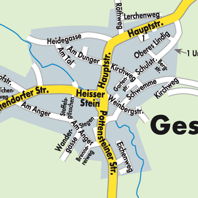 Stadtplan Gesees