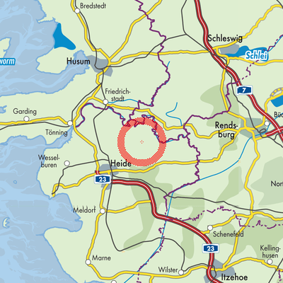 Landkarte Glüsing
