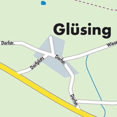 Stadtplan Glüsing