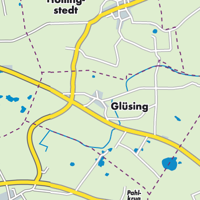 Übersichtsplan Glüsing