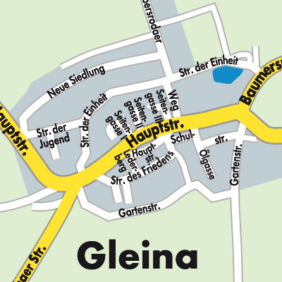 Stadtplan Gleina