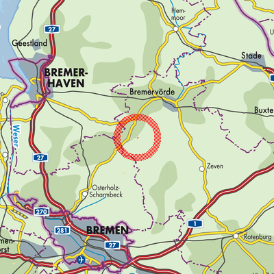 Landkarte Gnarrenburg