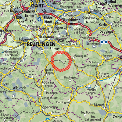 Landkarte Gomadingen