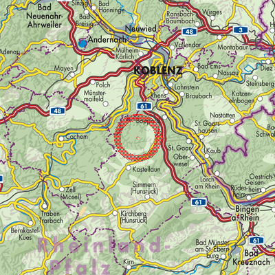 Landkarte Gondershausen