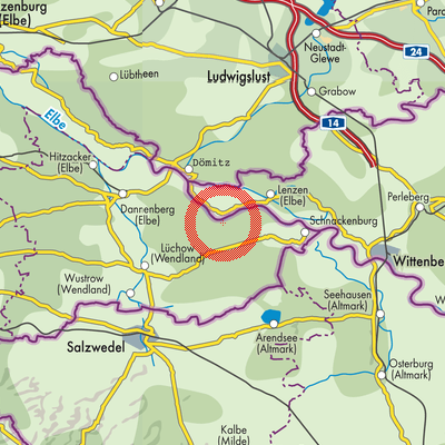 Landkarte Gorleben