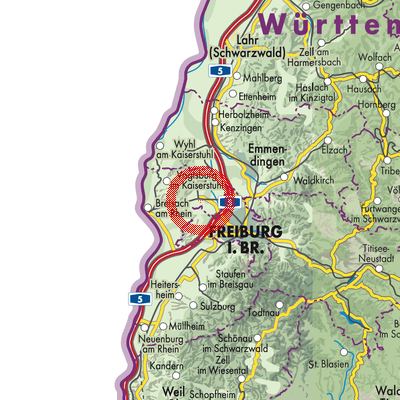 Landkarte Gottenheim