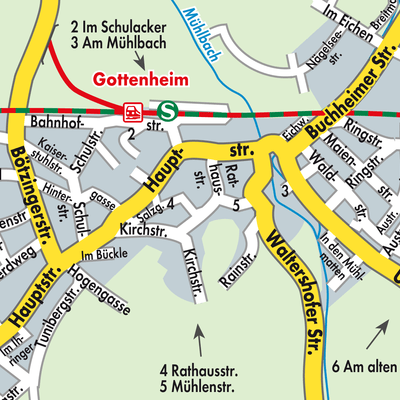 Stadtplan Gottenheim