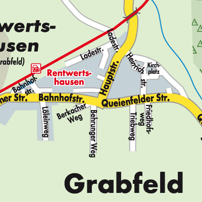 Stadtplan Grabfeld