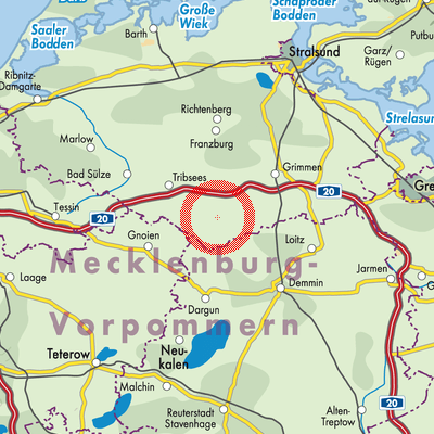 Landkarte Grammendorf