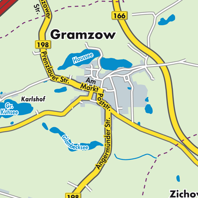 Übersichtsplan Gramzow