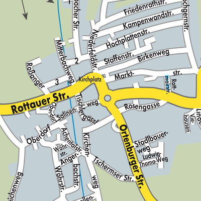 Stadtplan Grassau