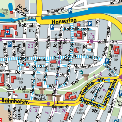 Stadtplan Greifswald