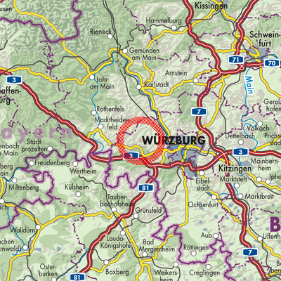 Landkarte Greußenheim