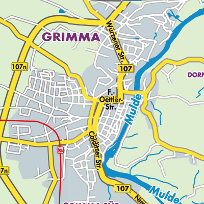 Übersichtsplan Grimma