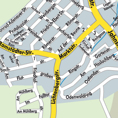Stadtplan Groß-Bieberau