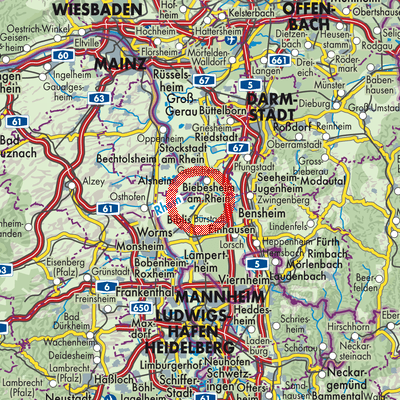 Landkarte Groß-Rohrheim
