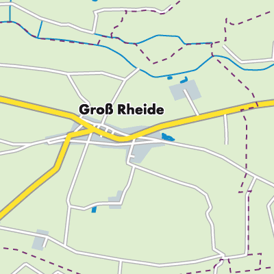 Übersichtsplan Groß Rheide