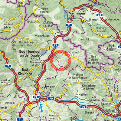 Landkarte Großbardorf