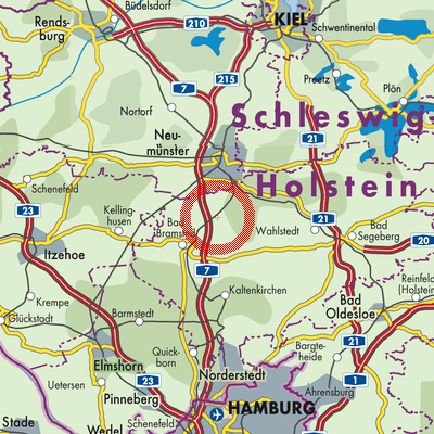 Landkarte Großenaspe