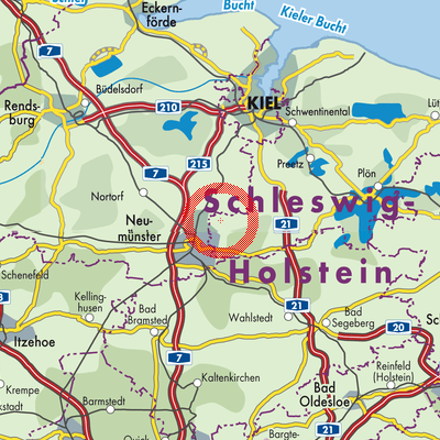 Landkarte Großharrie