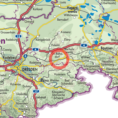 Landkarte Großharthau