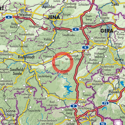Landkarte Grobengereuth