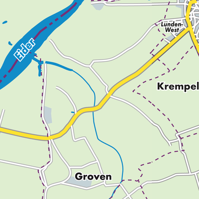 Übersichtsplan Groven