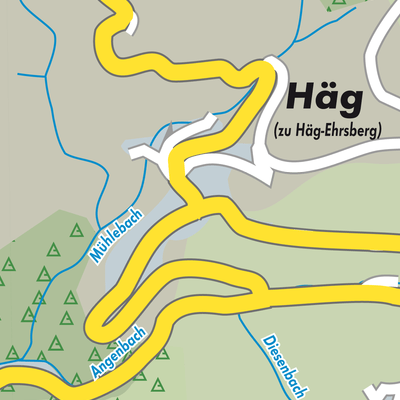 Stadtplan Häg-Ehrsberg