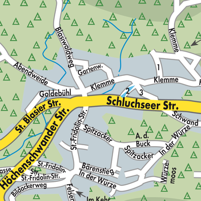 Stadtplan Häusern