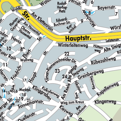 Stadtplan Höchberg