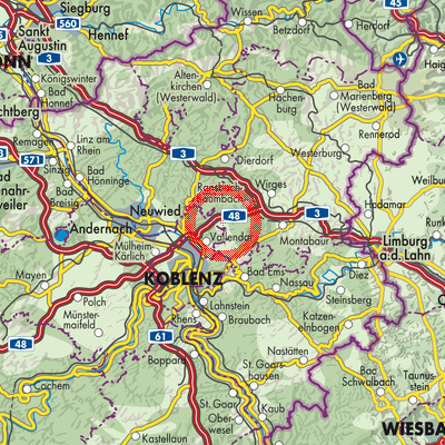 Landkarte Höhr-Grenzhausen