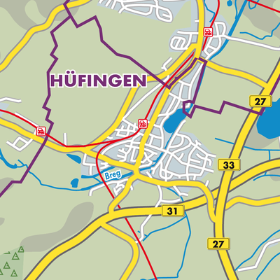 Übersichtsplan Hüfingen