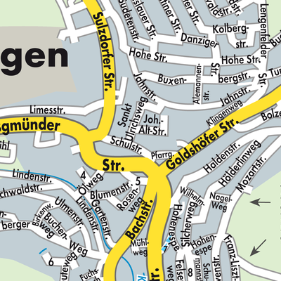Stadtplan Hüttlingen