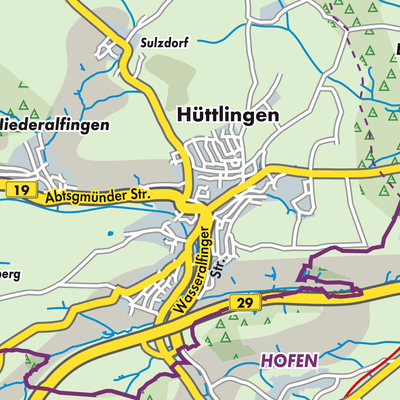 Übersichtsplan Hüttlingen