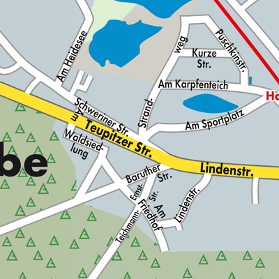 Stadtplan Halbe