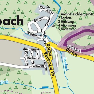 Stadtplan Hambach