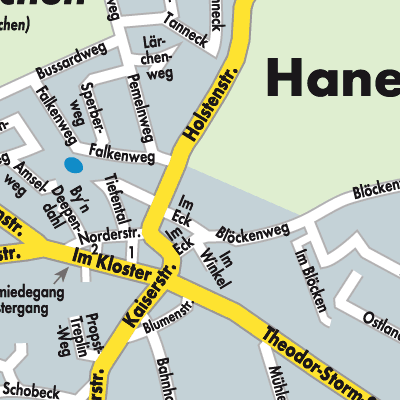Stadtplan Hanerau-Hademarschen