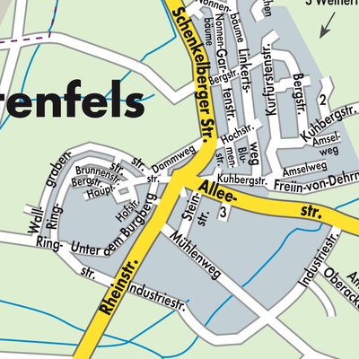 Stadtplan Hartenfels