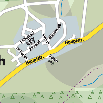 Stadtplan Hauroth