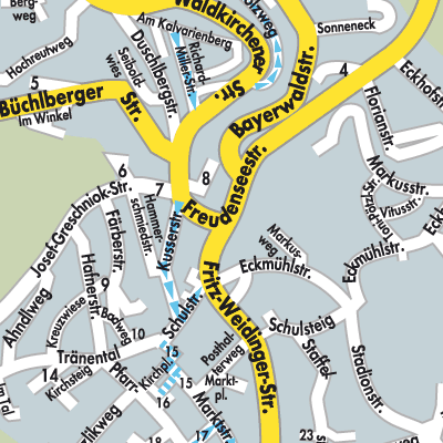 Stadtplan Hauzenberg