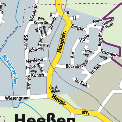 Stadtplan Heeßen