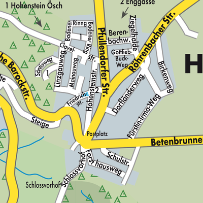 Stadtplan Heiligenberg