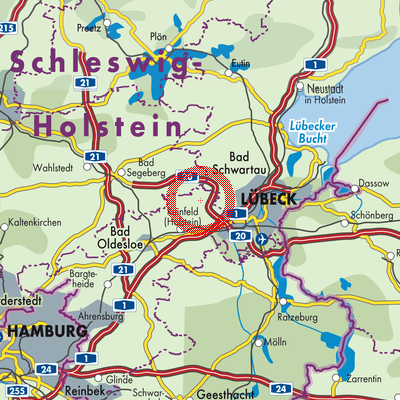 Landkarte Heilshoop
